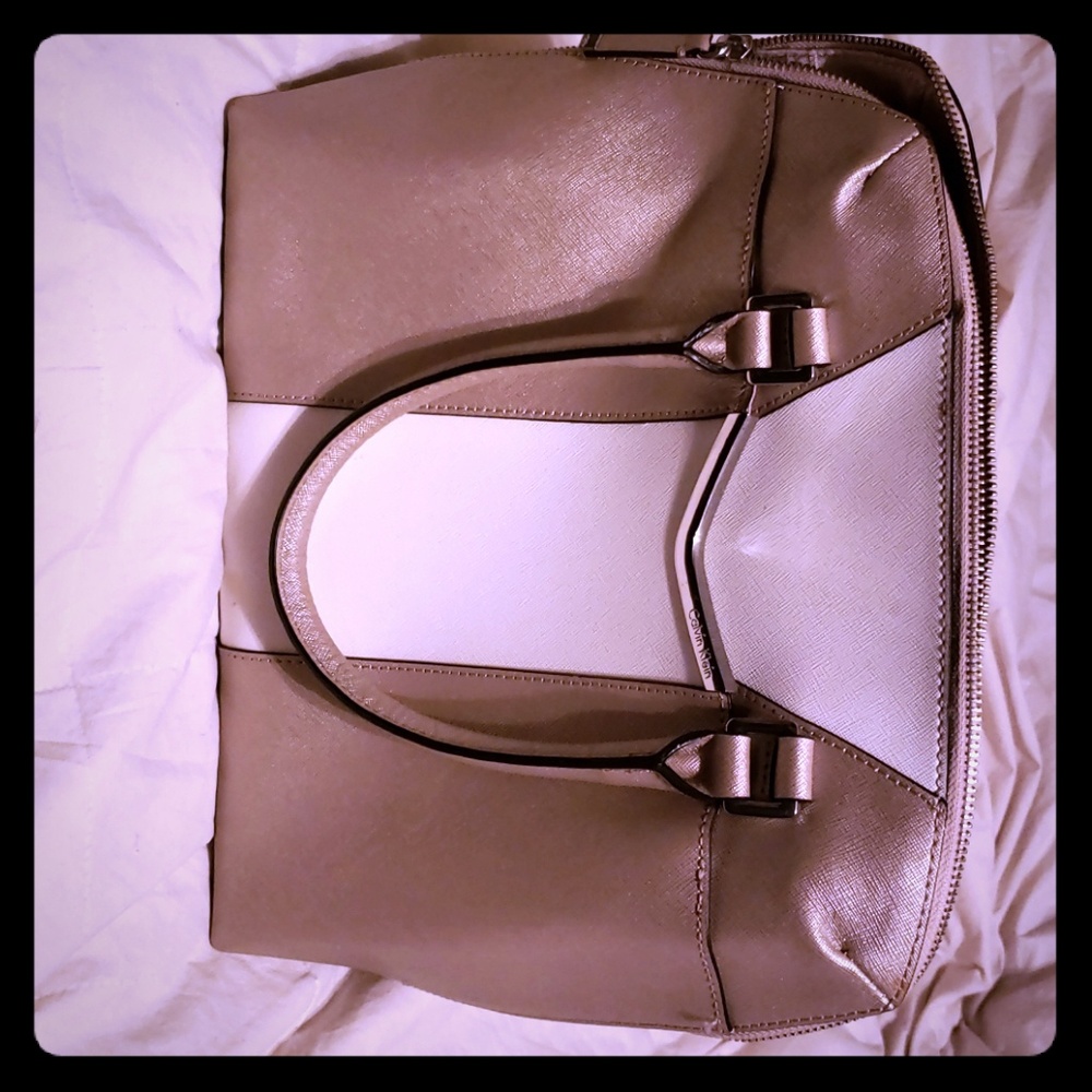 Calvin klein two tone tote